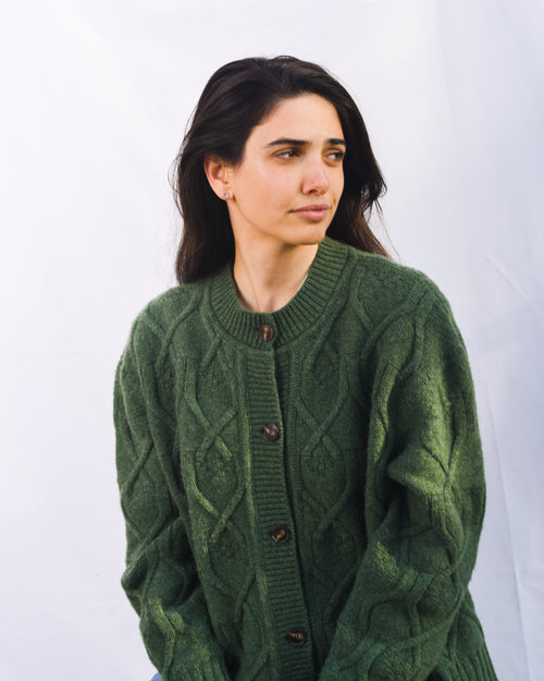 T H E Cable Knit Cardigan (pre-order)
